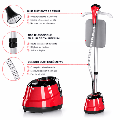 Défroisseur vapeur professionnel 2000W rapide et efficace