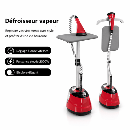 Défroisseur vapeur professionnel 2000W rapide et efficace